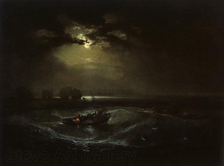 Joseph Mallord William Turner Fishermen at Sea  (The Cholmeley Sea Piece)